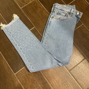 Levi's 501 High Waist Skinny Jeans Party Like 1999